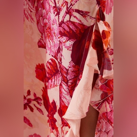 NWT Hemant & Nandita Dali Bohemian Floral Elegant Kaftan Maxi Dress Size Medium - Picture 7 of 14